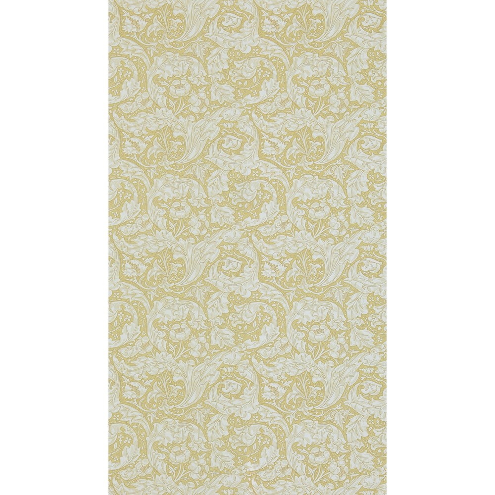 Bachelors Button Wallpaper 214737 by Morris & Co in Gold Yellow